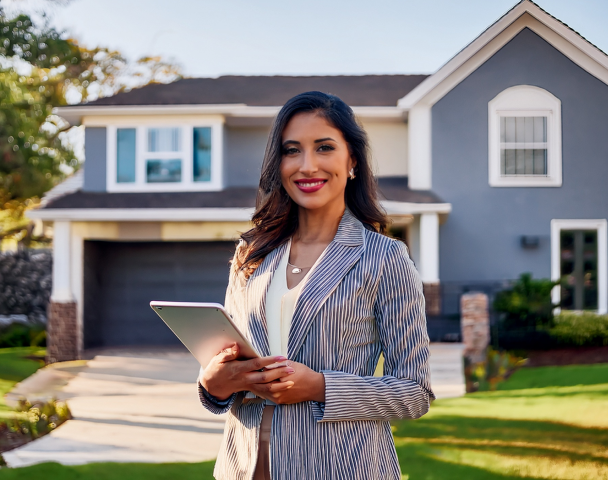 Real estate agent using Uplevl to manage property marketing